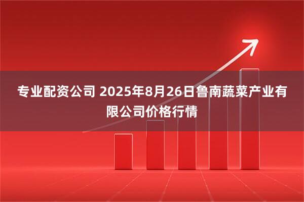 专业配资公司 2025年8月26日鲁南蔬菜产业有限公司价格行情